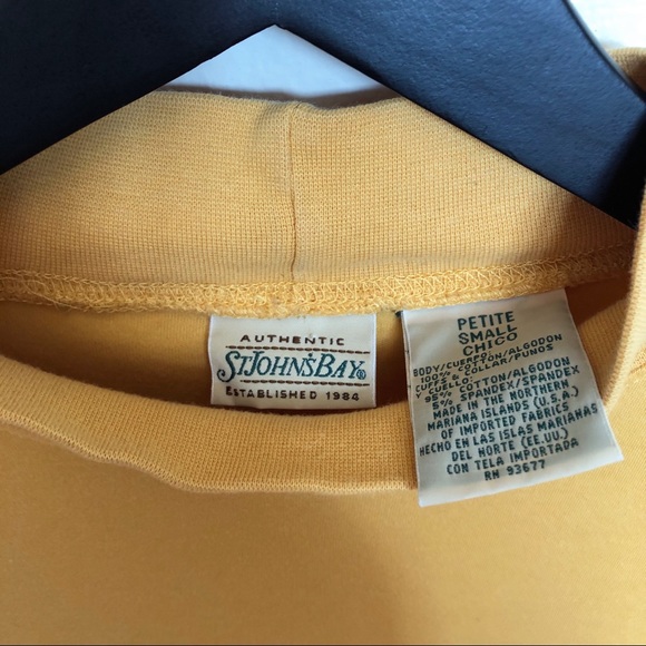 2/$20 St. John’s Bay Mock Neck Long Sleeve T-Shirt - Picture 7 of 15
